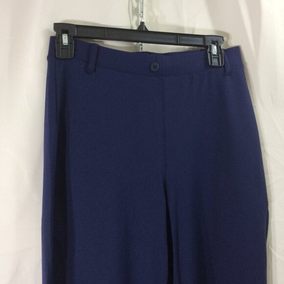 NEW Yogipace Yoga Dress Pants Straight Leg Stretch Navy 2 Back Pockets NWT Small - Picture 2 of 8